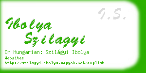 ibolya szilagyi business card