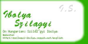 ibolya szilagyi business card